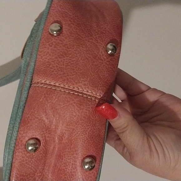 P & G crossbody bag with adjustable strap pretty pink and turquoise - Picture 3 of 12